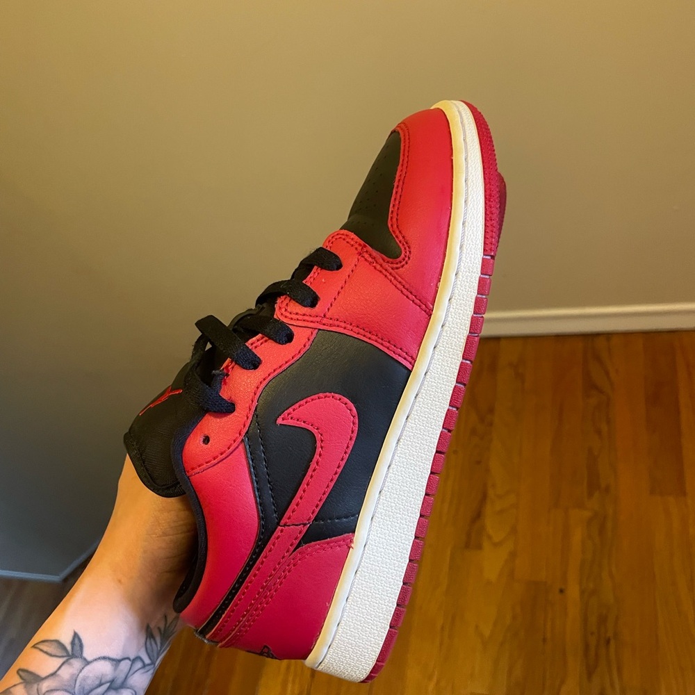 Nike Air Jordan Low Red and Black Sneakers